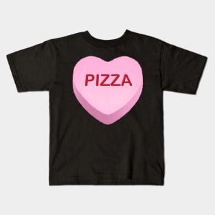 Pizza Candy Heart Kids T-Shirt